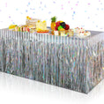 Load image into Gallery viewer, Iridescent Laser Party Table Covers Set