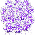 Load image into Gallery viewer, 12 Inch Confetti Balloons (Purple)