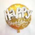 Load image into Gallery viewer, Round Happy Birthday 3D Foil Balloon