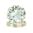 Load image into Gallery viewer, Green Foliage Leaves 8 Inch Paper Plates