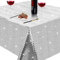 Load image into Gallery viewer, Disco Silver Glittering Tablecloth
