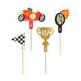 Load image into Gallery viewer, Racing Themed Cup Cake Toppers Set