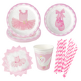 Load image into Gallery viewer, Pink Ballerina Theme Tableware Set
