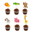 Load image into Gallery viewer, Safari Theme Cupcake Toppers Set