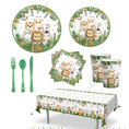 Load image into Gallery viewer, Safari Theme Party Tableware Set