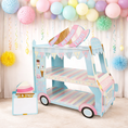 Load image into Gallery viewer, Candy Land Theme 3-Tier Van Cupcake Stand
