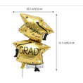 Load image into Gallery viewer, Graduation Congrats Grad 2 Cap Shape Foil Balloon 82*51cm