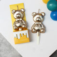 Load image into Gallery viewer, Metallic Bear cake candle