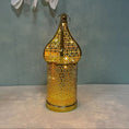 Load image into Gallery viewer, Ramadan Lantern Moroccan Golden hollow Iron - 27 CM