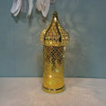 Load image into Gallery viewer, Ramadan Lantern Moroccan Golden hollow Iron - 33 CM