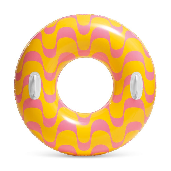 Intex Multicolor Orange and Pink Ring Pool Floats with handles 91 Cm