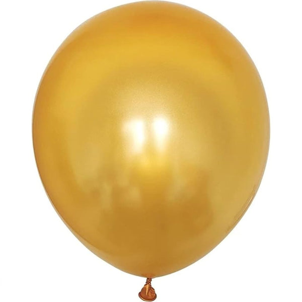 12 Inch Metallic Balloons (Gold)