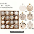 Load image into Gallery viewer, Christmas Champagne, Gold and White ornaments 16 pcs