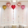 Load image into Gallery viewer, 5 Pcs Heart Shaped Foil Balloon and Love Pendant - Helium