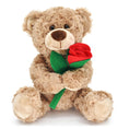 Load image into Gallery viewer, Brown Teddy Bear with Rose Plush Toy 30 Cm