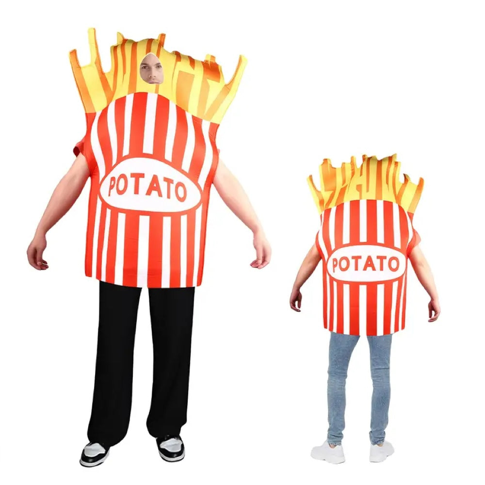 Fries Costume Red and White main image 1