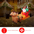 Load image into Gallery viewer, Christmas Inflatable Santa Sleigh Ride Reindeer 2.2 meters