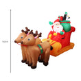 Load image into Gallery viewer, Christmas Inflatable Santa Sleigh Ride Reindeer 2.2 meters