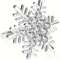 Load image into Gallery viewer, Christmas Snow Floke Napkins Ring Silver
