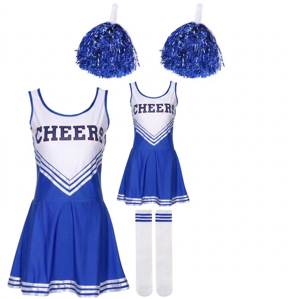 Women's Cheerleader Costume (blue)
