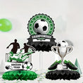 Load image into Gallery viewer, Football Theme Honeycomb Paper Ornaments Set