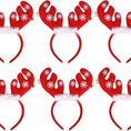 Load image into Gallery viewer, Christmas Red Reindeer Headband