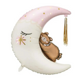 Load image into Gallery viewer, Sleepy Teddy Bear & Moon Pink