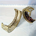 Load image into Gallery viewer, Ramadan Golden Crescent Moon Storage Tray with Star Pendant - 22 CM