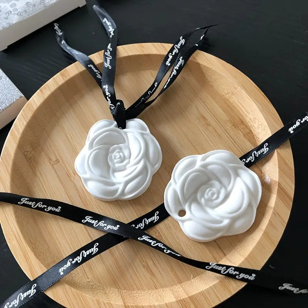 Hanging Aromantic Air Freshener White - Reusable with Essential Oil