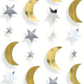 Load image into Gallery viewer, Sparkling Golden & Silvery Star and Moon Hanging Decor (4 M )