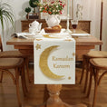 Load image into Gallery viewer, 1pc Ramadan Table Runner, Moon Star Print
