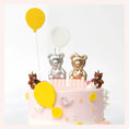 Load image into Gallery viewer, Metallic Bear cake candle