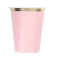 Load image into Gallery viewer, Pink & Gold Coral Line Theme Paper Cups