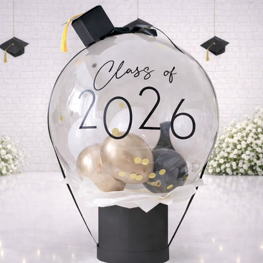 Graduation Class of 2025 Bobo Balloon Arrangment