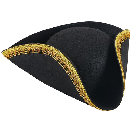 Pirate Captain Hat Black