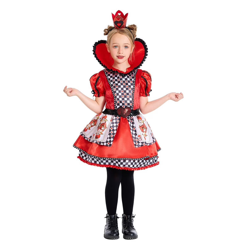 Queen of Hearts Girls Costume