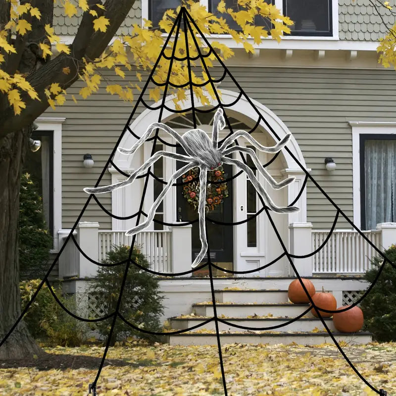 Giant Spider Web Decorations Outdoor - 4.88 M (Without Spider)