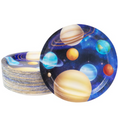 Load image into Gallery viewer, Galaxy Space Theme Party 9 Inch Paper Plates Set
