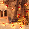 Load image into Gallery viewer, Valentine's Day Wooden Heart String Fairy LED Lights
