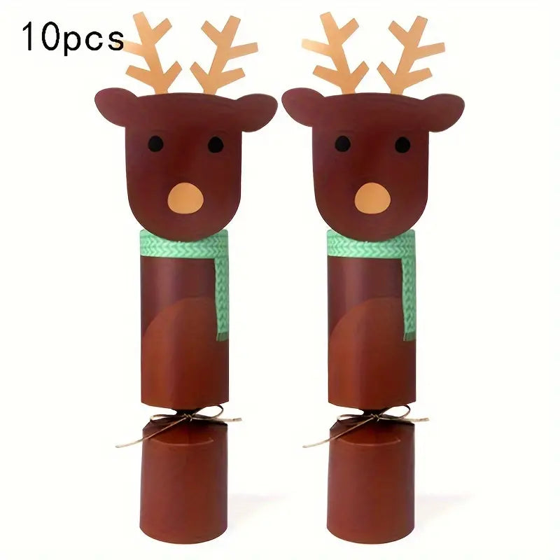 Christmas Reindeer Crackers 9x5cm 10Pcs/bag