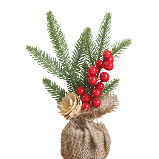 Mini Christmas Pine Stem Tree