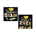 Load image into Gallery viewer, Gold and Black 2024 Graduation Theme Party Dinnerware Set
