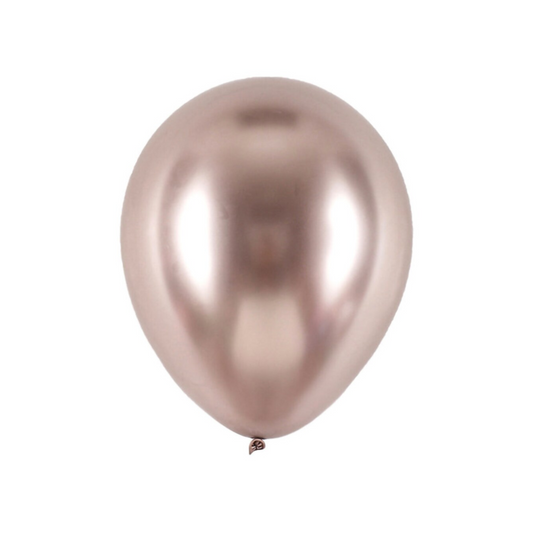 Helium 12 Inch Chrome Balloons (Champagne)