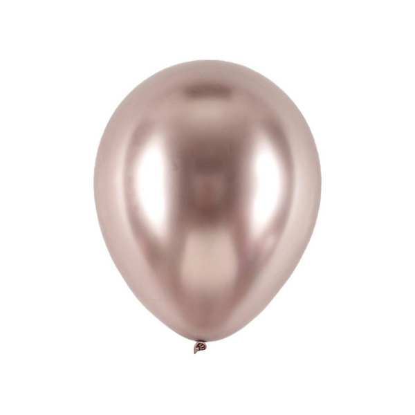Helium 12 Inch Chrome Balloons (Champagne)