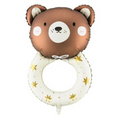 Load image into Gallery viewer, Teddy Rattle Baby Shower Large Foil Balloon
