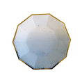 Load image into Gallery viewer, Blue Ombre with Gold Foil Dots 9 Inch Paper Plates Set

