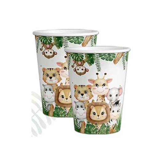 Safari Theme Party Paper Cups Set