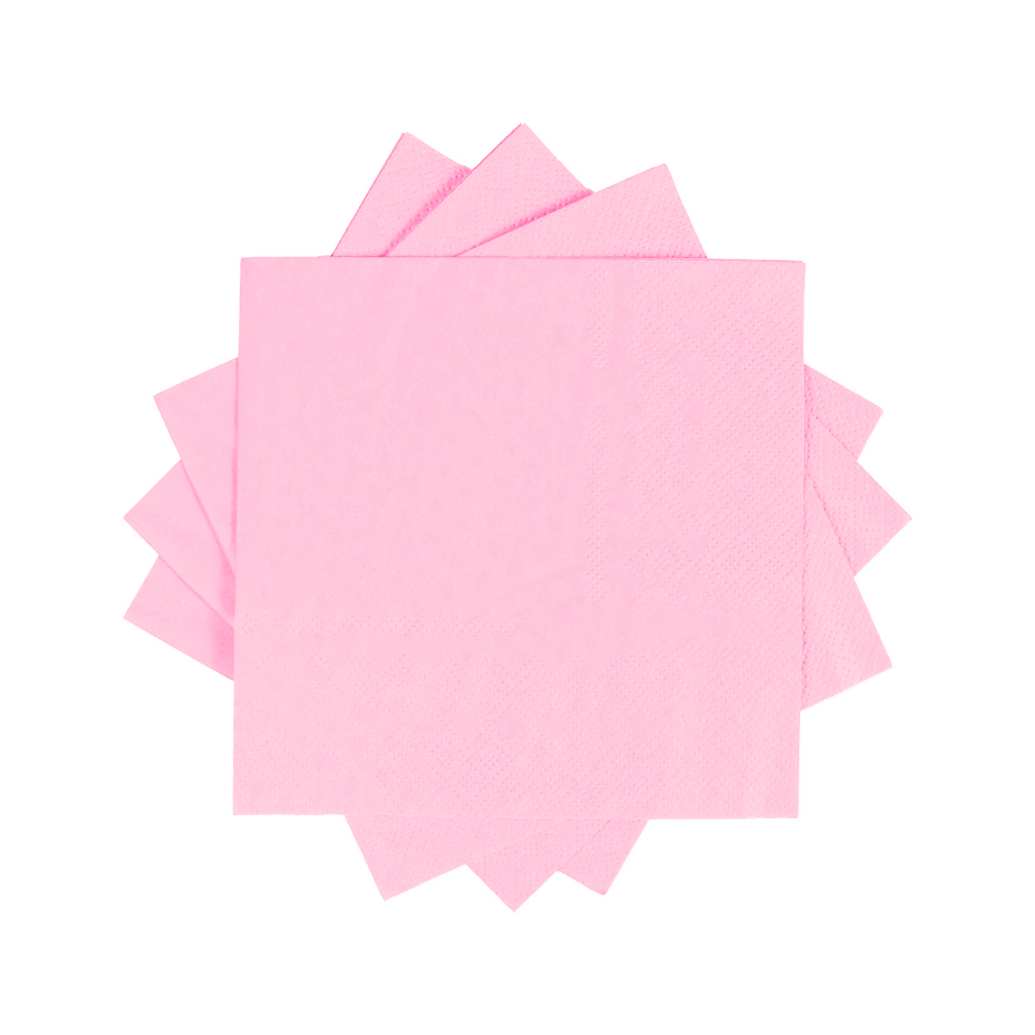 Pink Swirl Paper Napkins Set