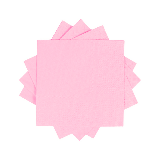 Pink Paper Napkins Set