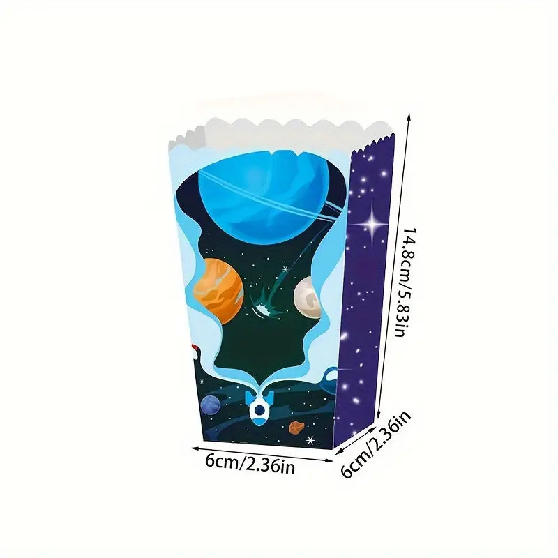 Outer Space-themed Popcorn Candy Boxes Set